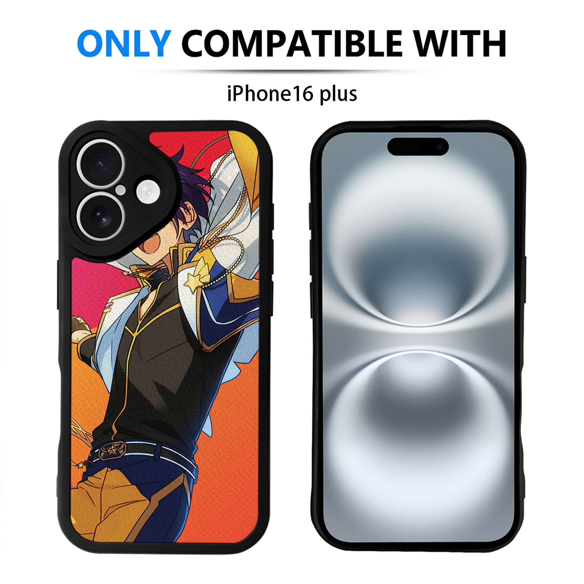 （画像用） あんさんぶるスターズ! Ensemble Stars 【iPhone 16シリーズ対応】シリコンスマホケース（レザー調） 材質：シリコン